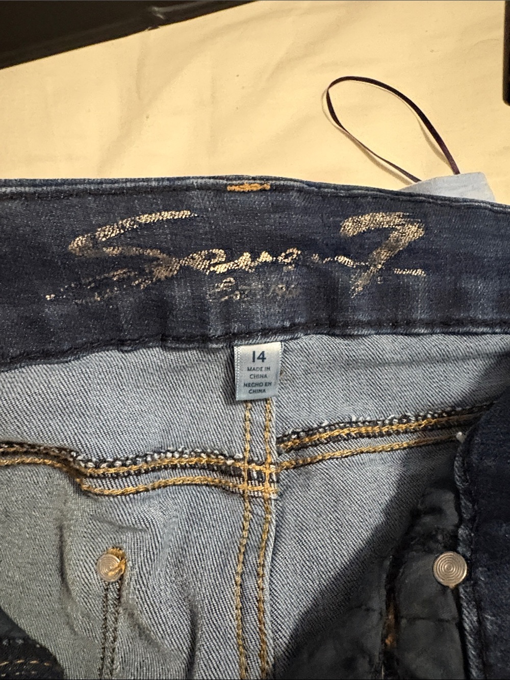 Seven7 Dark Indigo Skinny Jeans - Picture 4 of 4